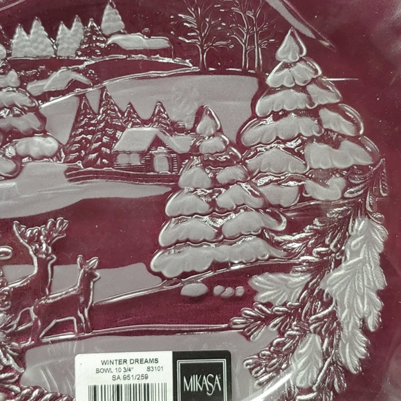 Mikasa Frosted Winter Scene Bowl!!! - Picture 8 of 11